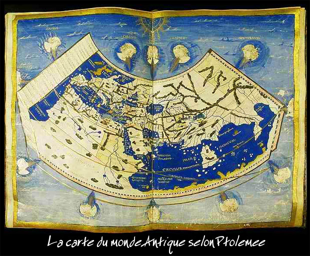 carte du monde antique
